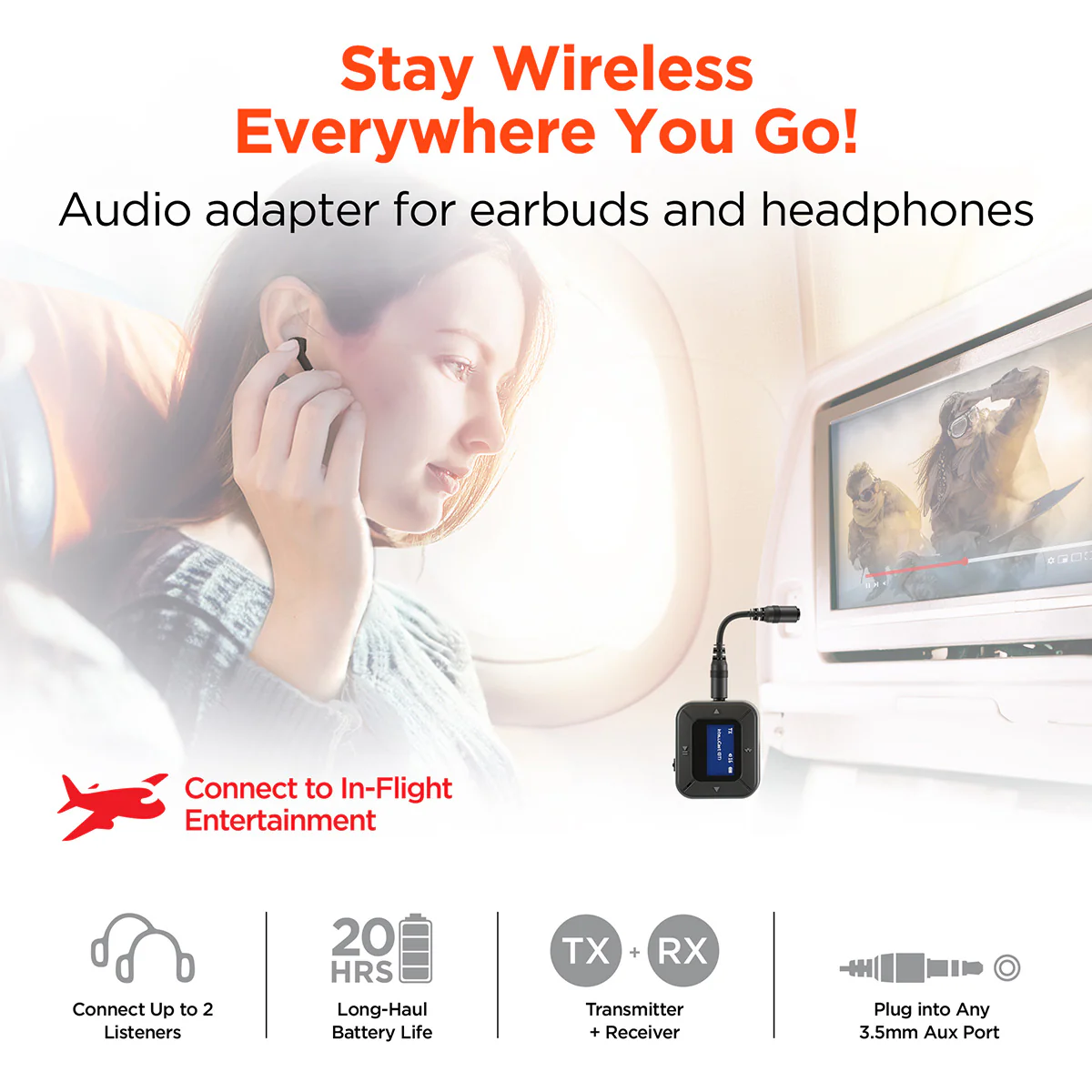 Bluetooth Headphone Adapter and Receiver - Image 6