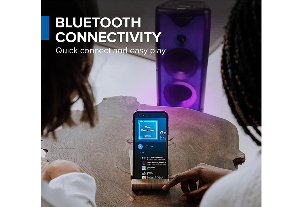 Bluetooth Party Speaker with LED Lights - Image 3