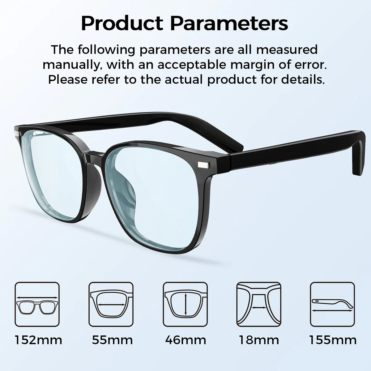 Bluetooth Smart Glasses with Detachable Lenses - Image 11