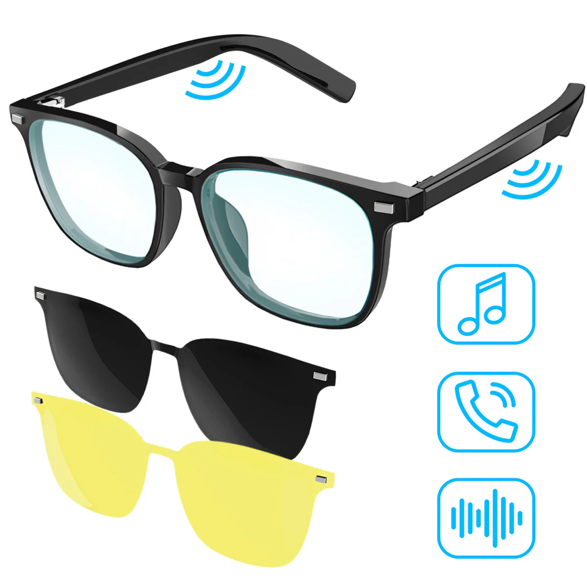 Bluetooth Smart Glasses with Detachable Lenses - Image 5