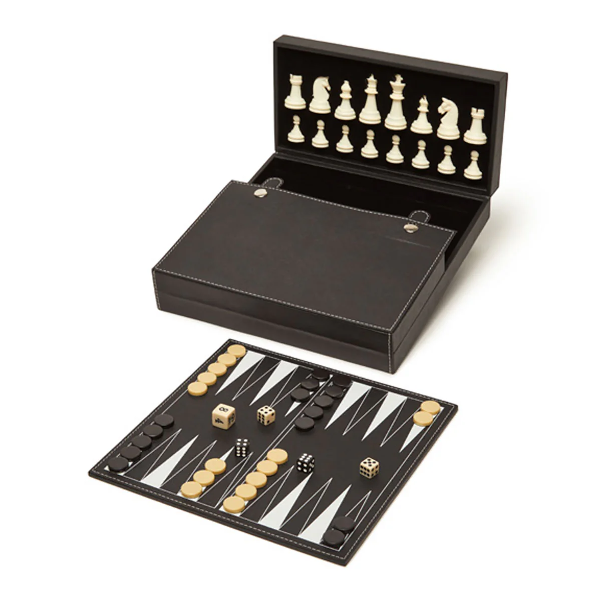 Brouk & Co Bryson Backgammon and Chess Set - Image 2