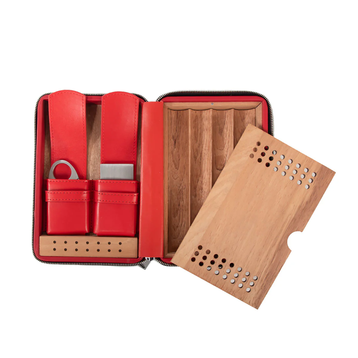 Brouk & Co Devon Croc Cigar Travel Case - Image 2