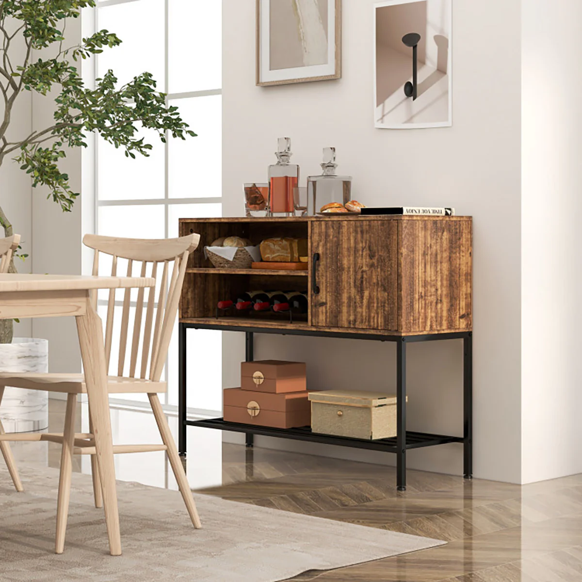 Buffet Sideboard Coffee Bar - Image 9