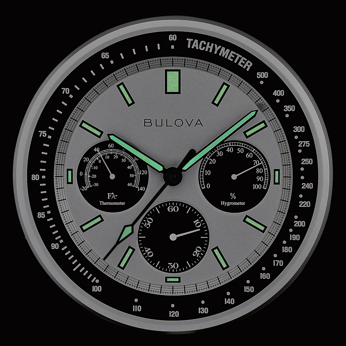 Bulova Lunar Pilot Wall Clock - Image 2