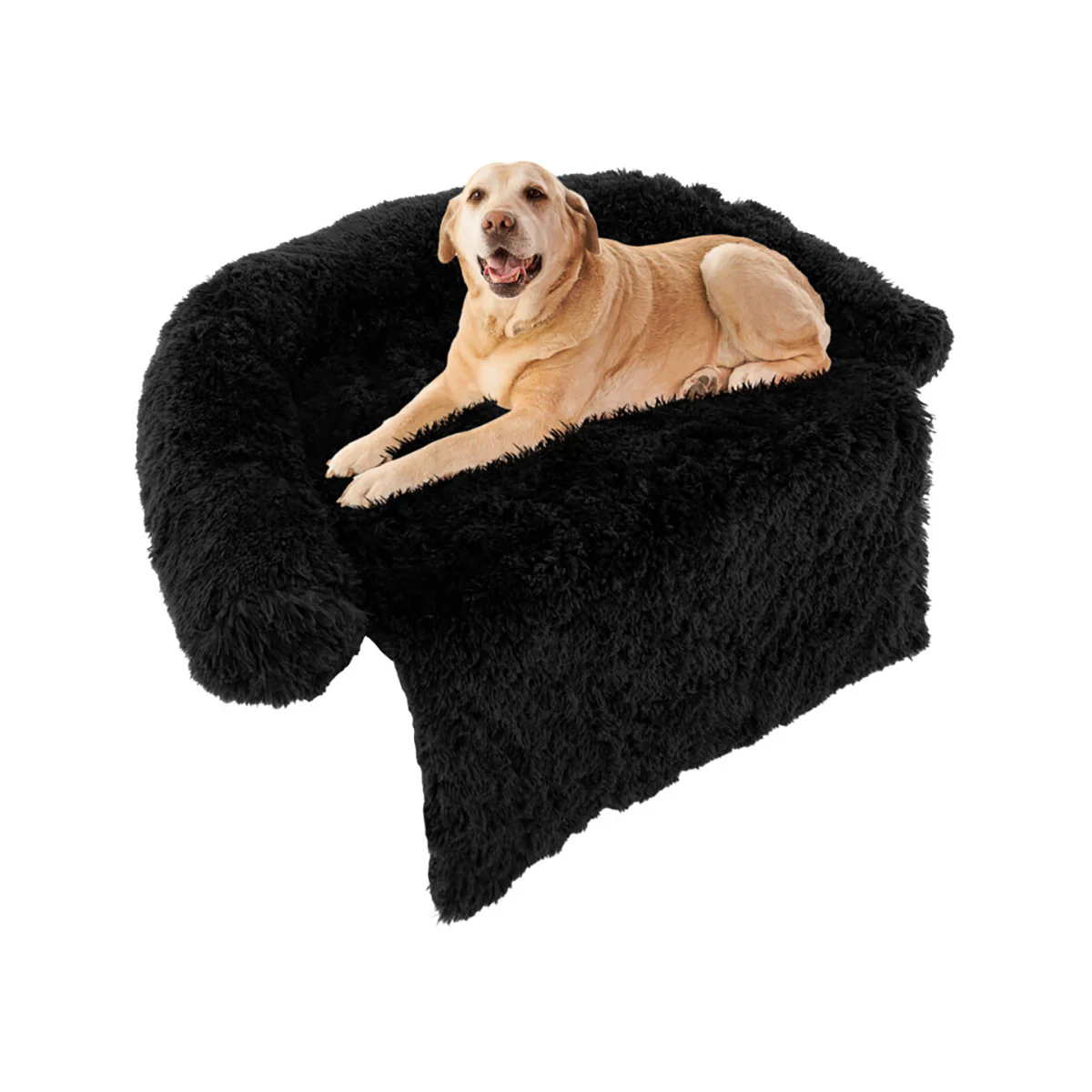 Calming Dog Couch Bed with Anti-Slip Bottom - Image 2