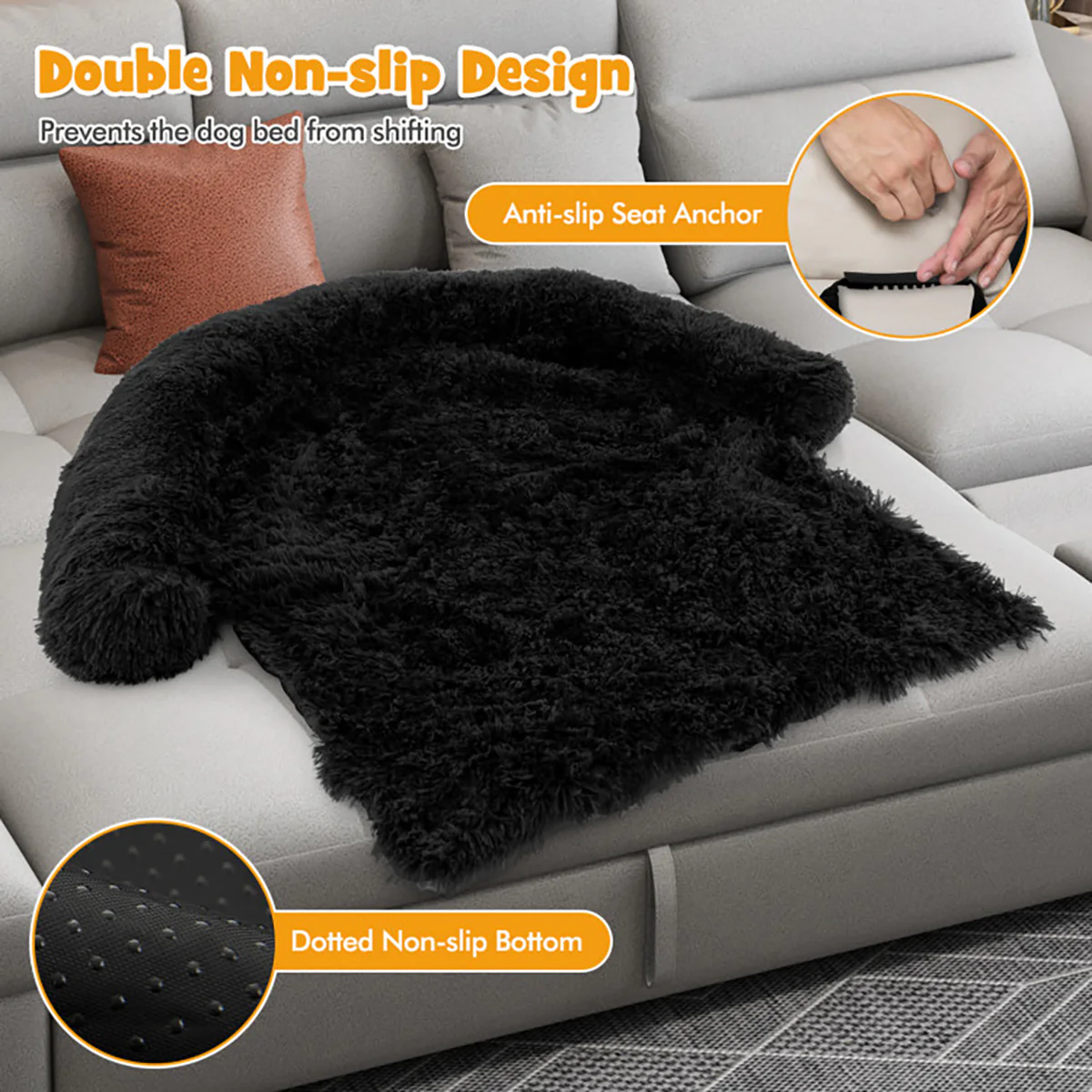Calming Dog Couch Bed with Anti-Slip Bottom - Image 22