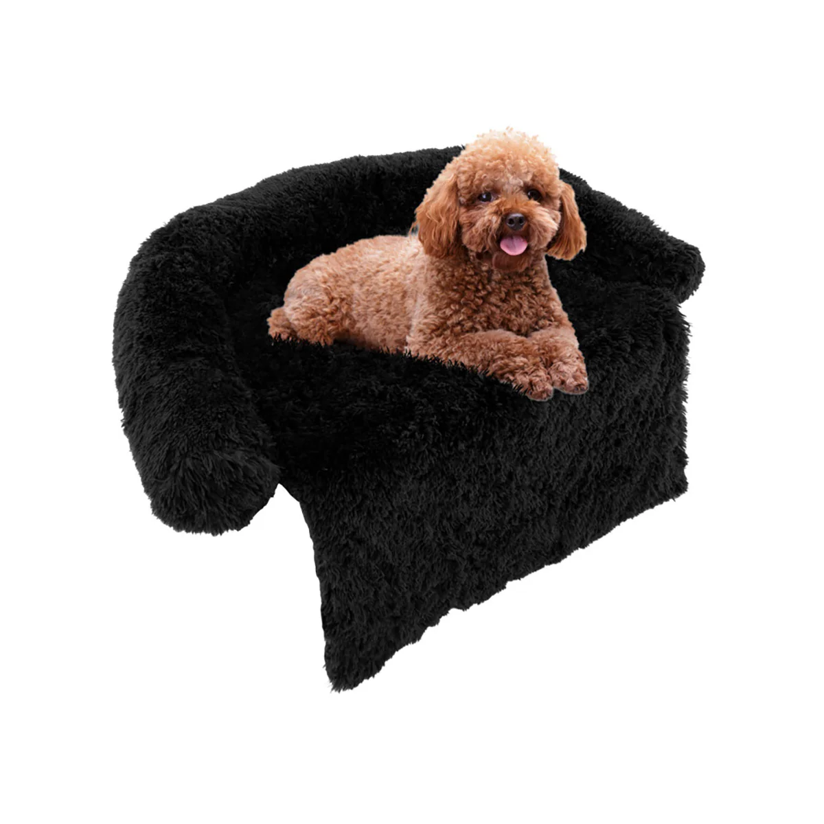 Calming Dog Couch Bed with Anti-Slip Bottom - Image 7