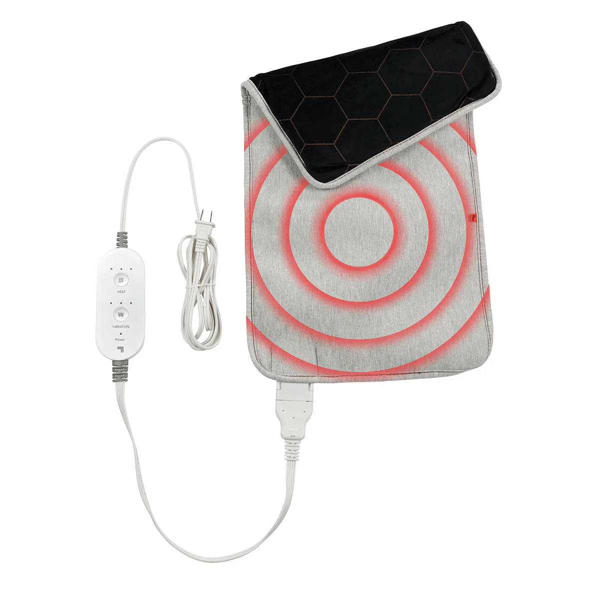 Calming Heat Copper + Charcoal Massaging Weighted Heating Pad by Sharper Image - Image 4