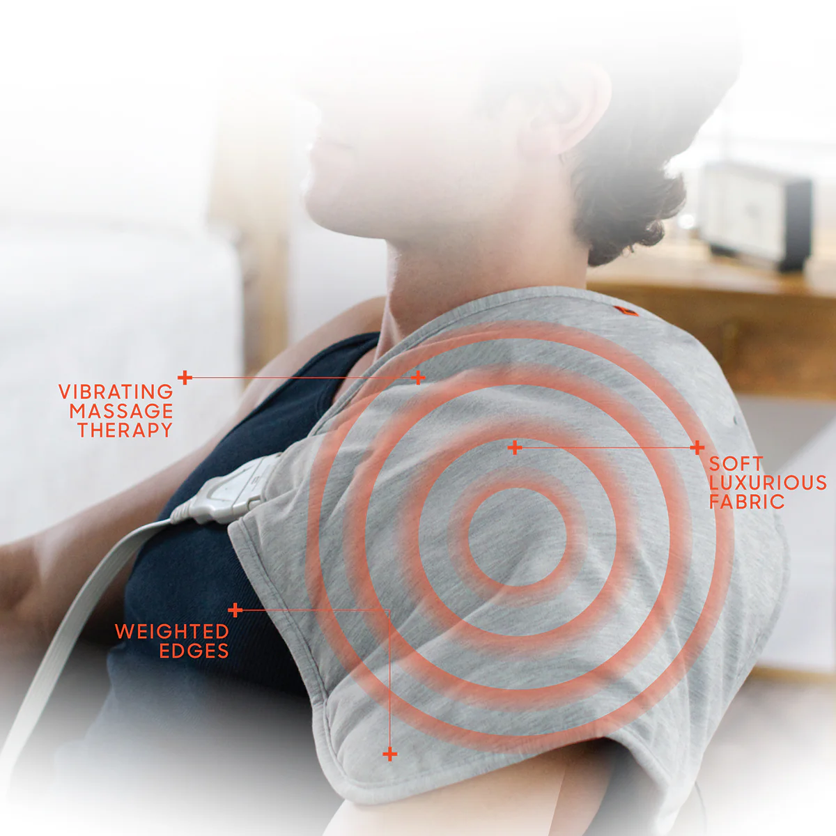 Calming Heat™ Copper Infused Massaging Contour Wrap by Sharper Image - Image 3