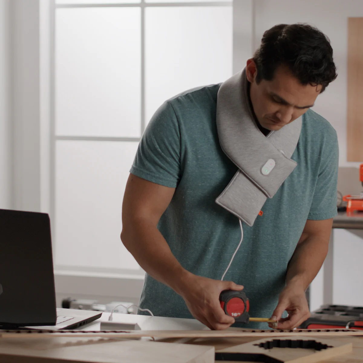 Calming Heat™ Copper Infused Massaging Neck Wrap by Sharper Image - Image 9