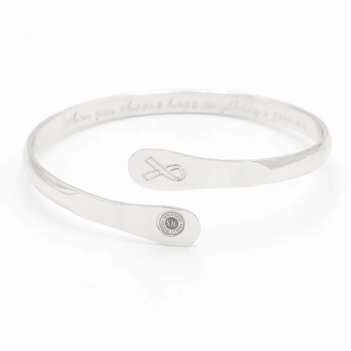 Cancer Awareness Engraved Bracelet - Image 4