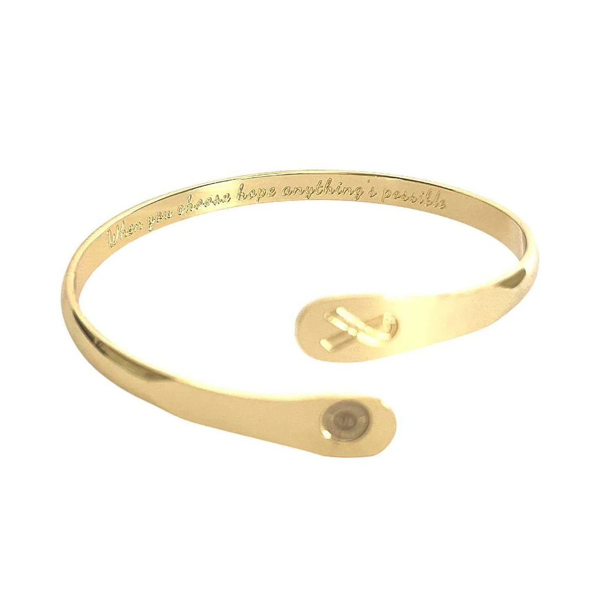 Cancer Awareness Engraved Bracelet - Image 5