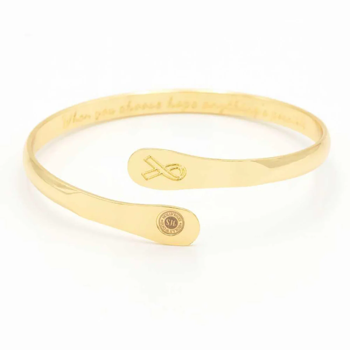 Cancer Awareness Engraved Bracelet - Image 6