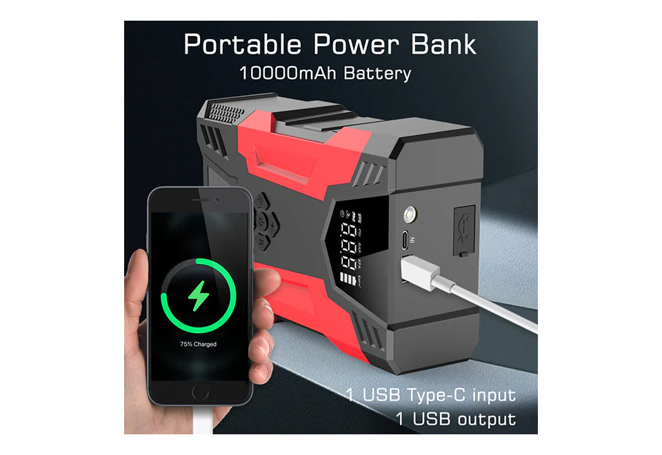 Car Jump Starter with Air Compressor - Image 6
