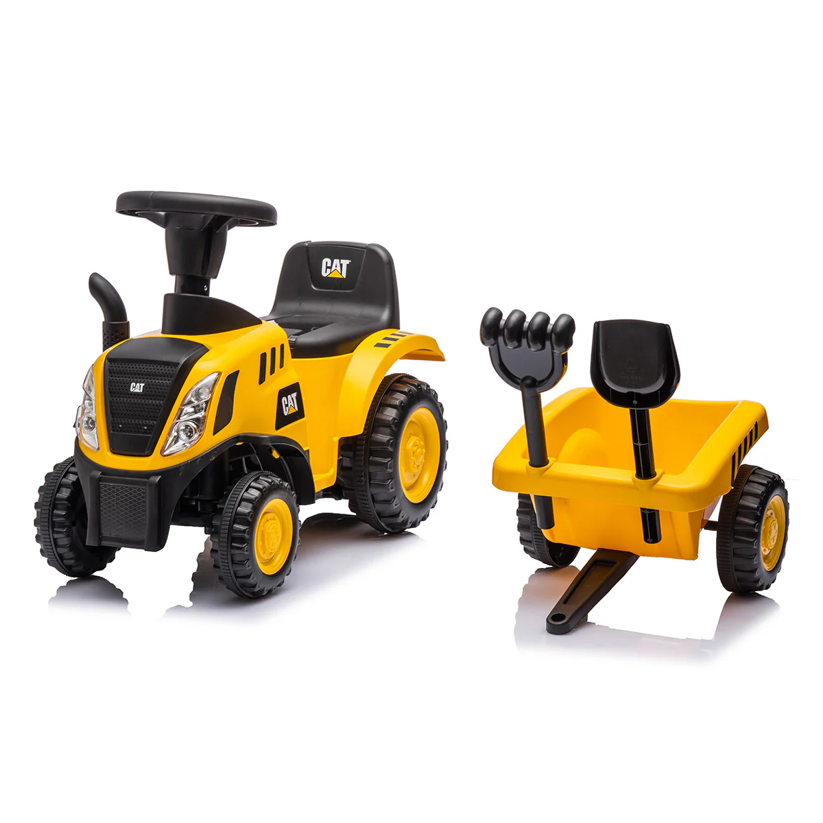 CAT Tractor with Trailer Foot to Floor Ride-On - Image 6