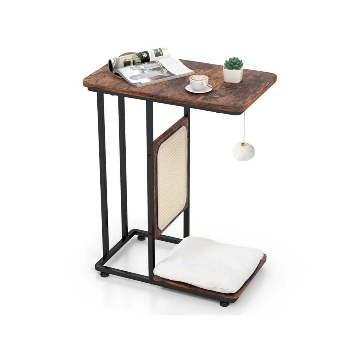 Cat Tree Side Table with Scratching Board - Image 10