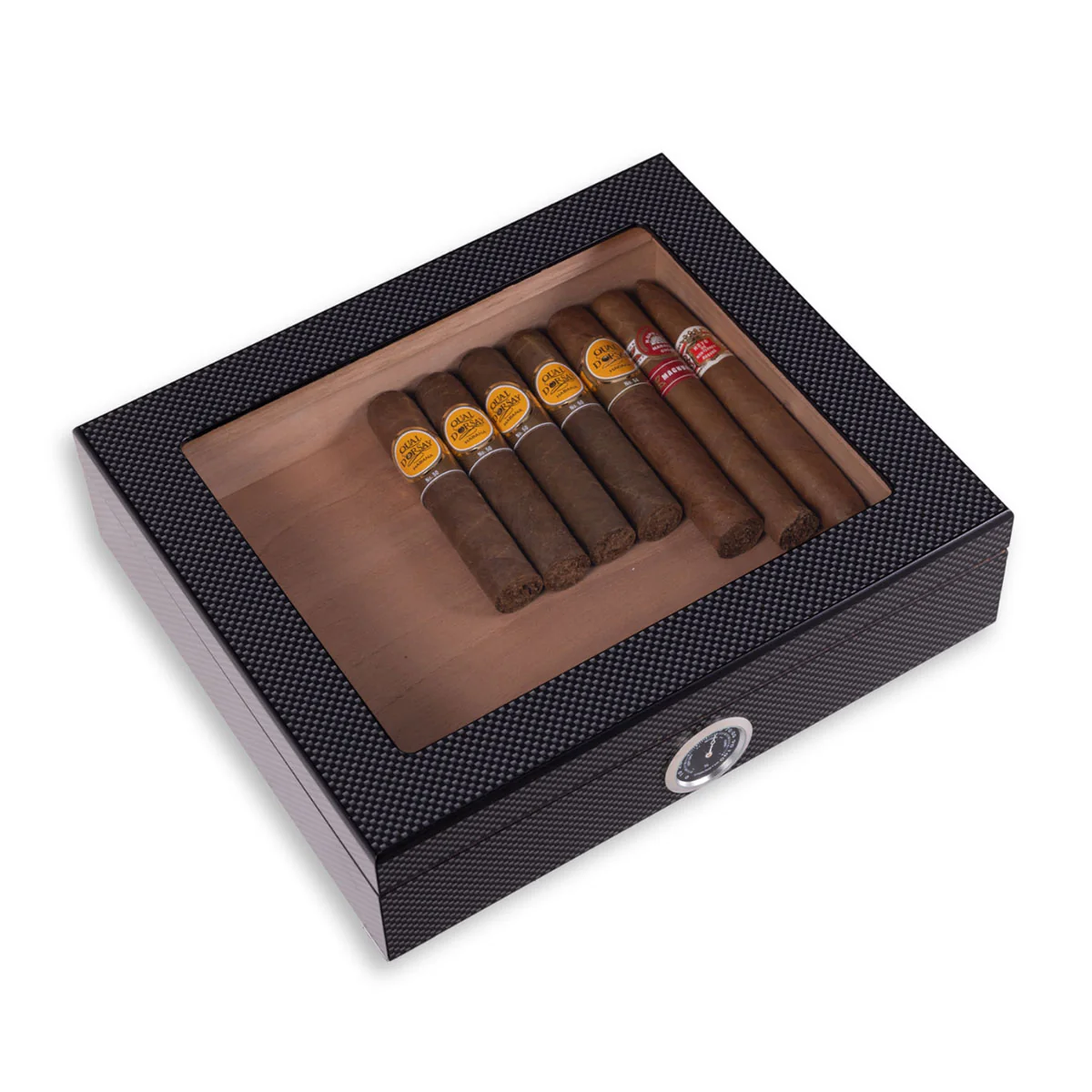 Cedar-Lined Humidor with Hygrometer - Image 2