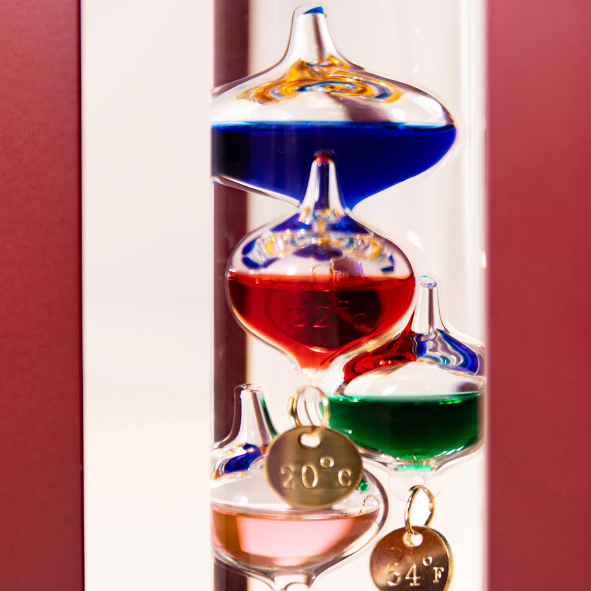 13'' Galileo Thermometer with Weights - Image 3