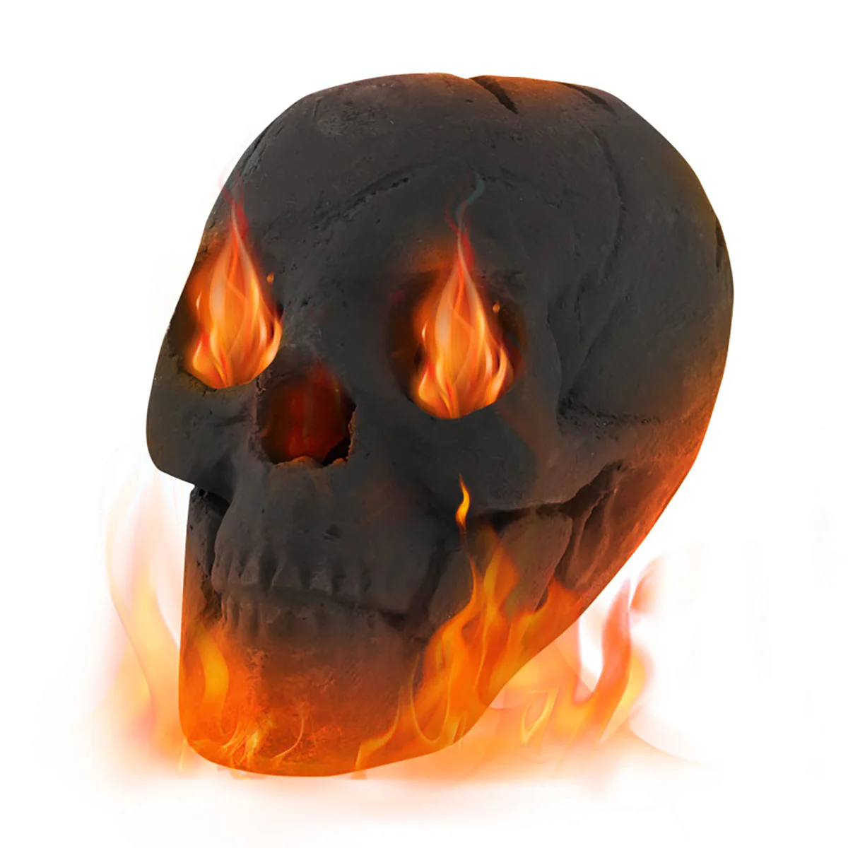 Ceramic Fireproof Fire Pit Skull - Image 10
