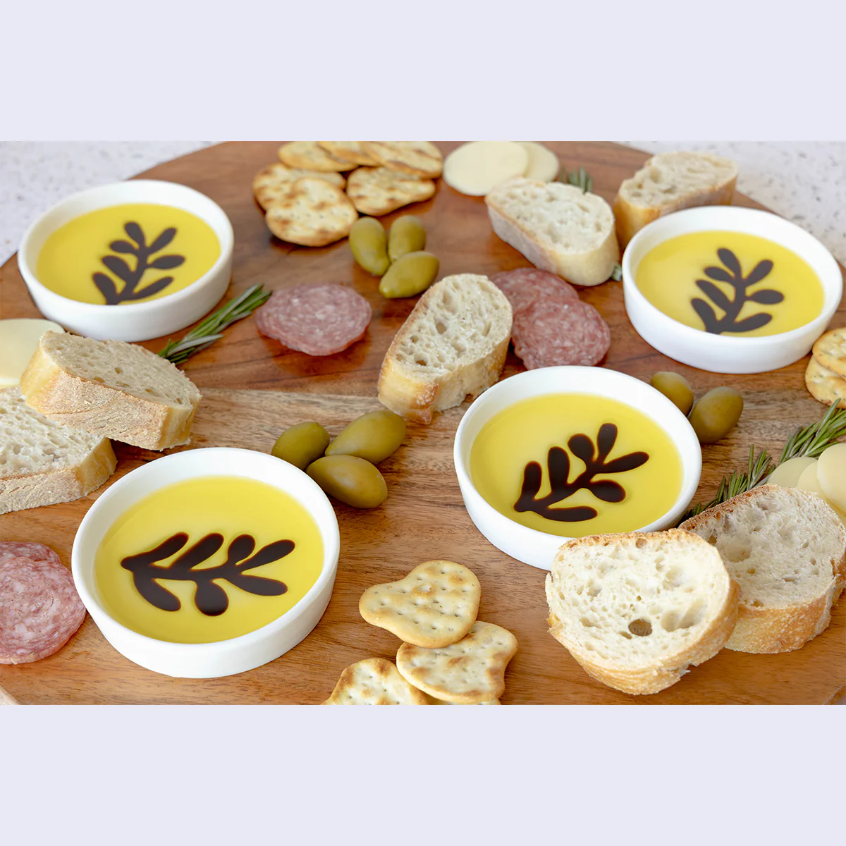 Charcuterie Board and 4-Piece Individual Dipping Set - Image 3