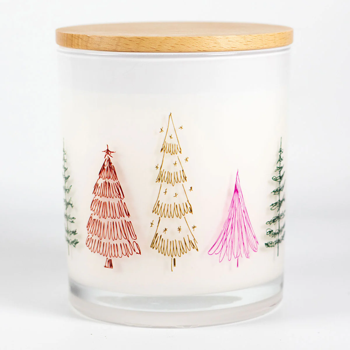 Christmas Printed Candle - Festive Tree Wrap - Image 2