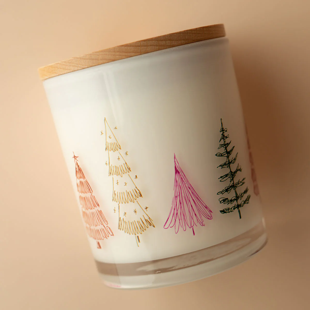 Christmas Printed Candle - Festive Tree Wrap - Image 3