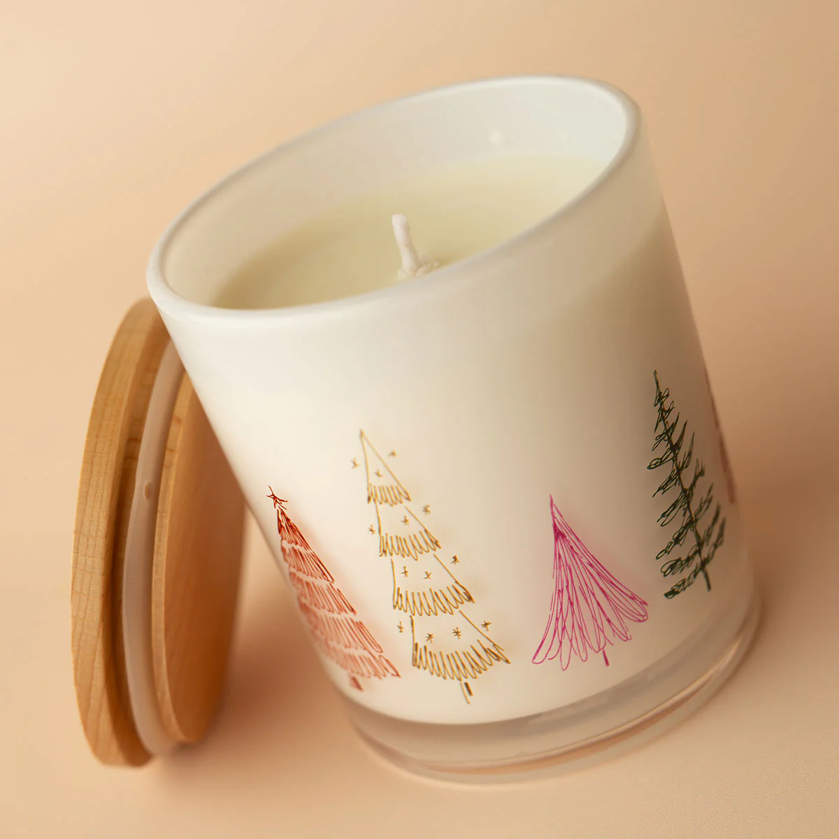 Christmas Printed Candle - Festive Tree Wrap - Image 6
