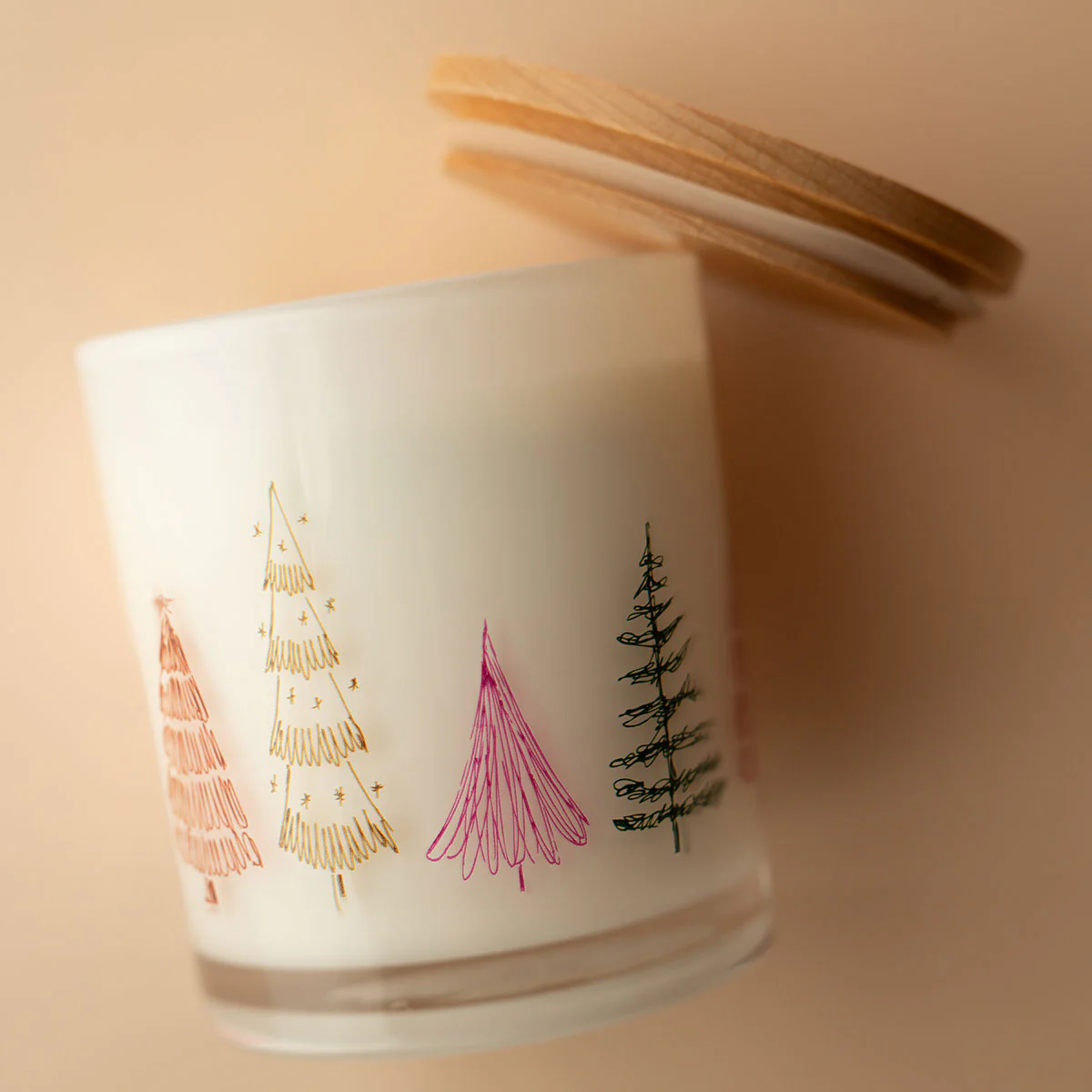 Christmas Printed Candle - Festive Tree Wrap - Image 7