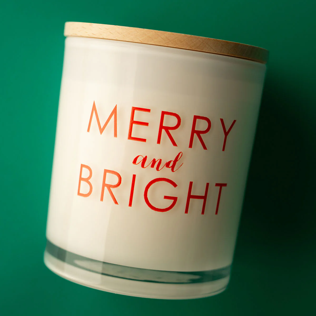 Christmas Printed Candle - Merry and Bright - Image 2