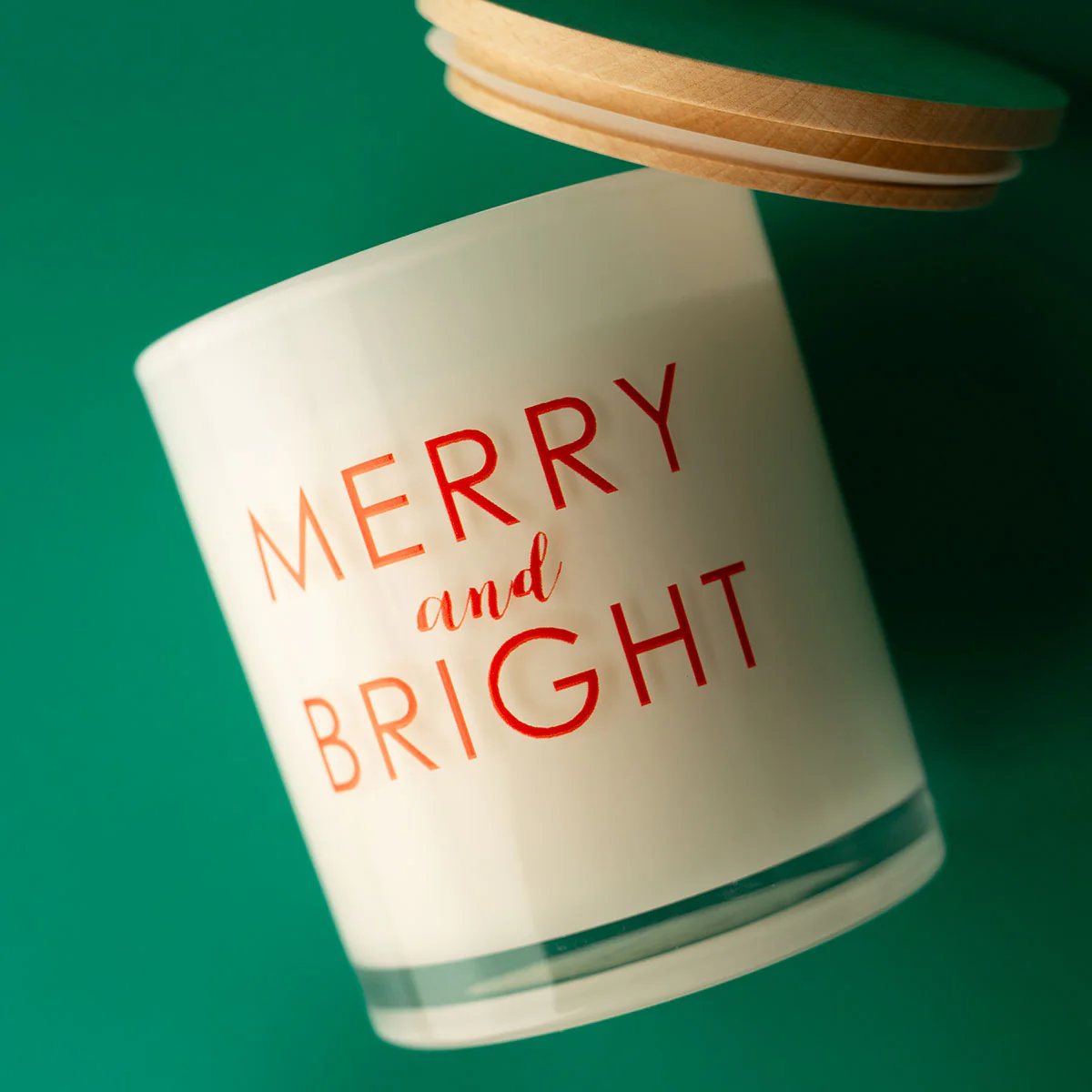 Christmas Printed Candle - Merry and Bright - Image 3
