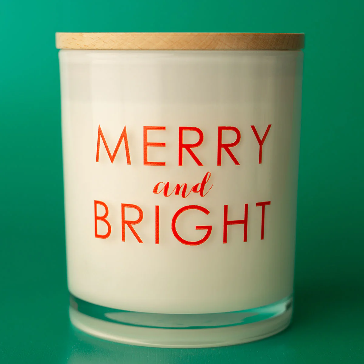 Christmas Printed Candle - Merry and Bright - Image 4