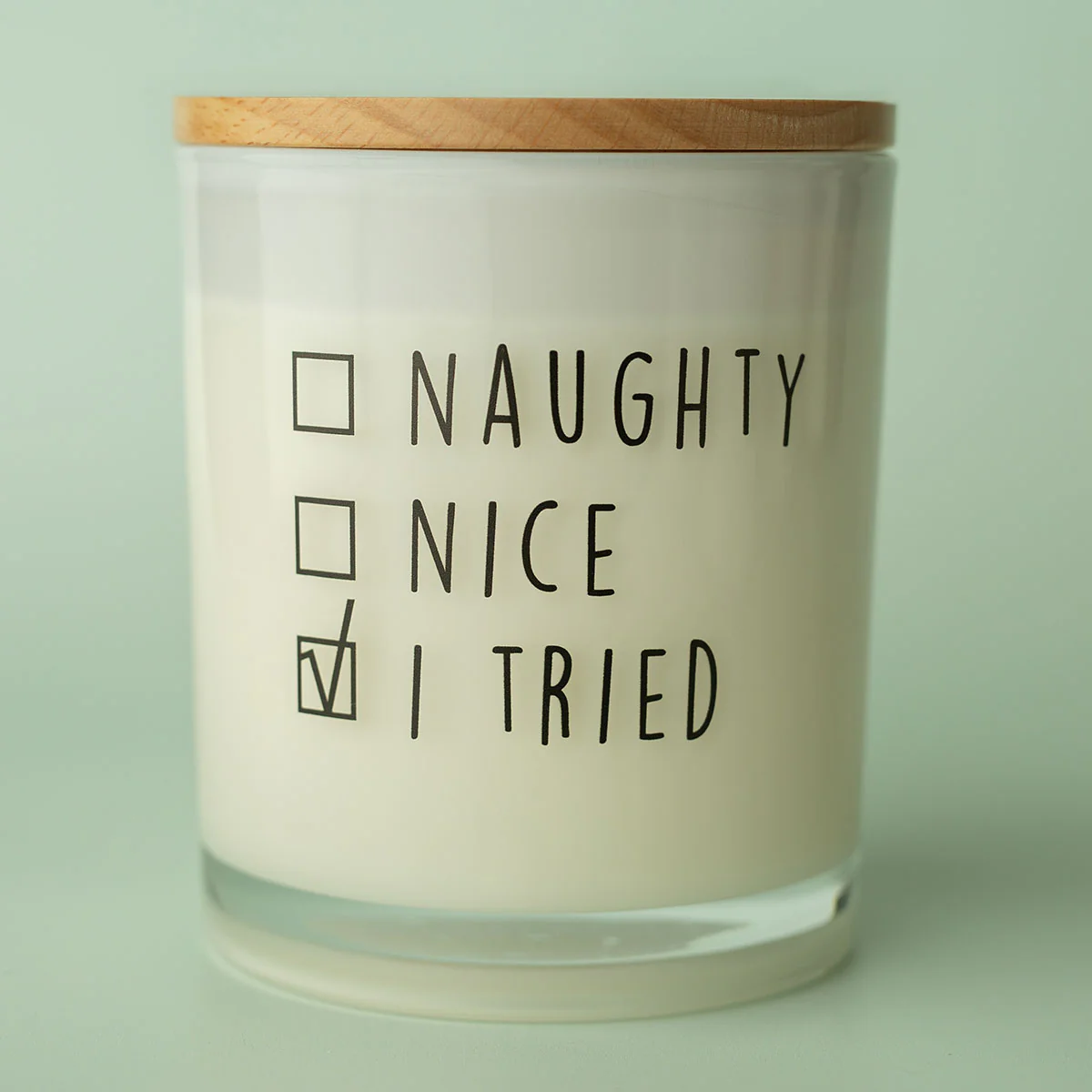 Christmas Printed Candle - Naughty Nice - Image 4