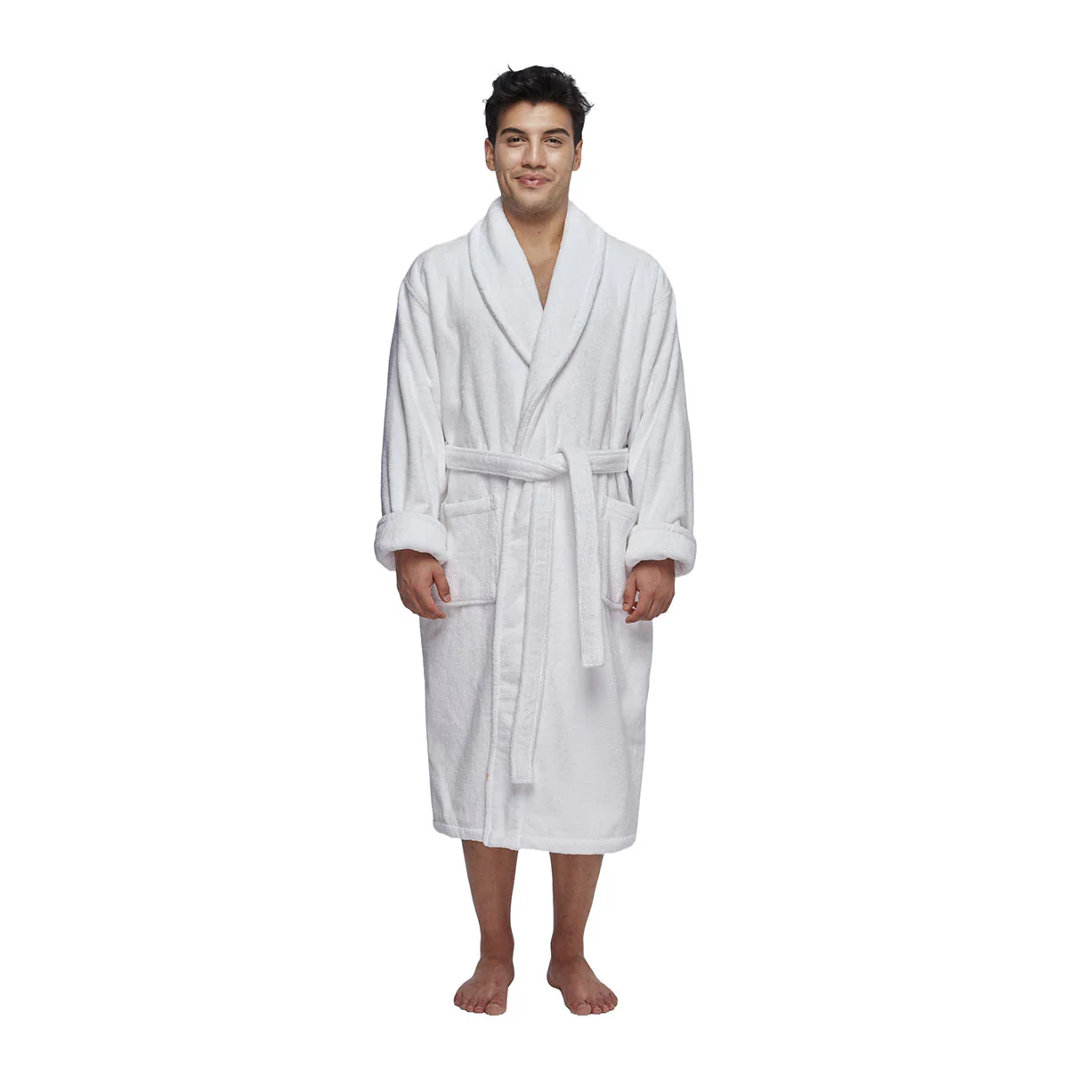 Unisex Classic Turkish Cotton Bathrobe - Image 3
