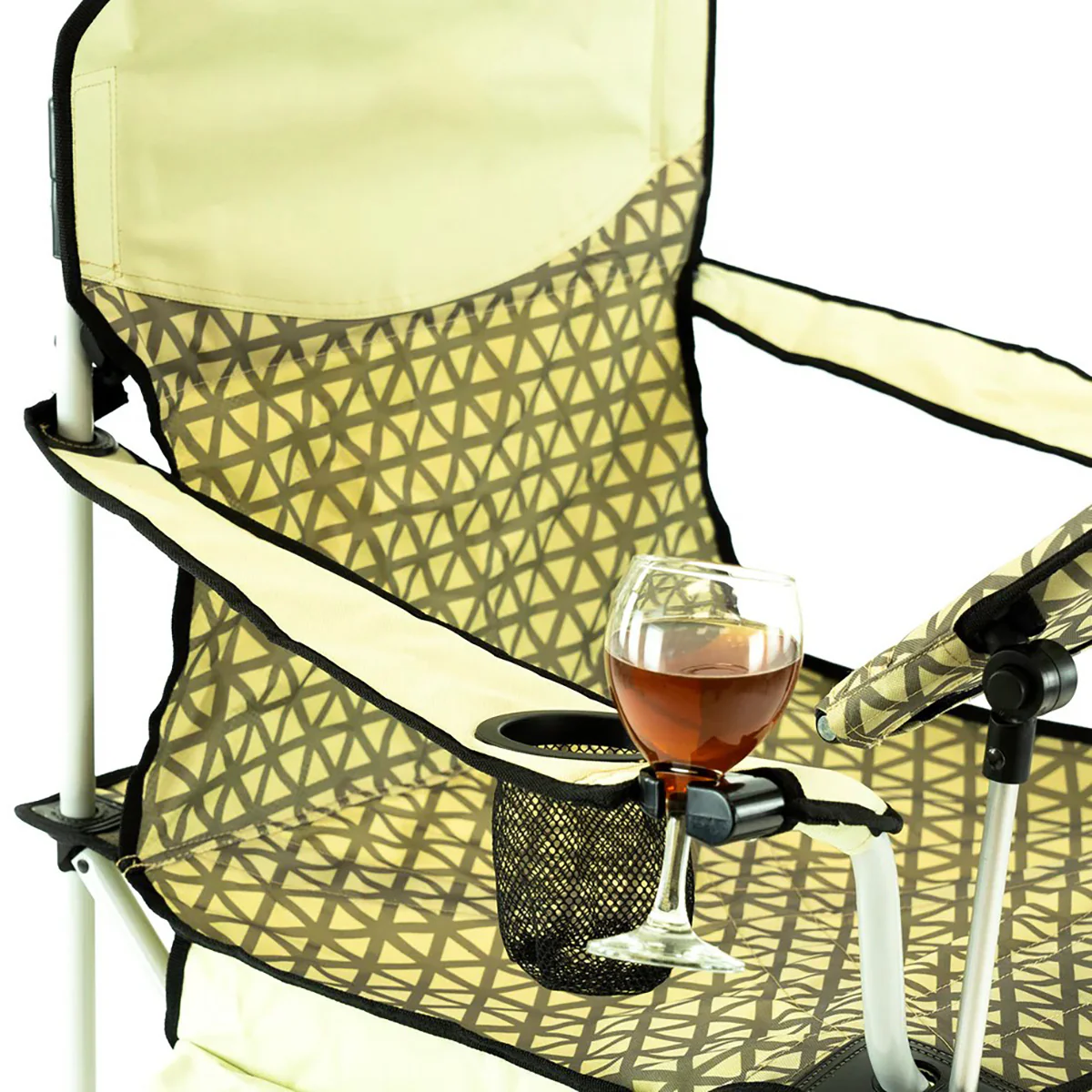 Collapsible Folding Outdoor Chair with Adjustable Table - Image 2