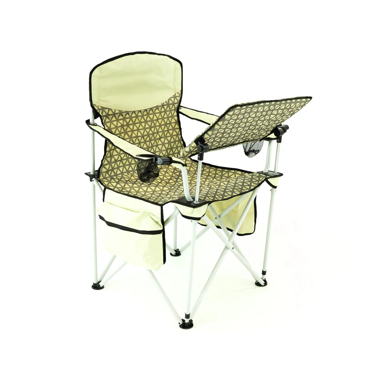 Collapsible Folding Outdoor Chair with Adjustable Table - Image 9