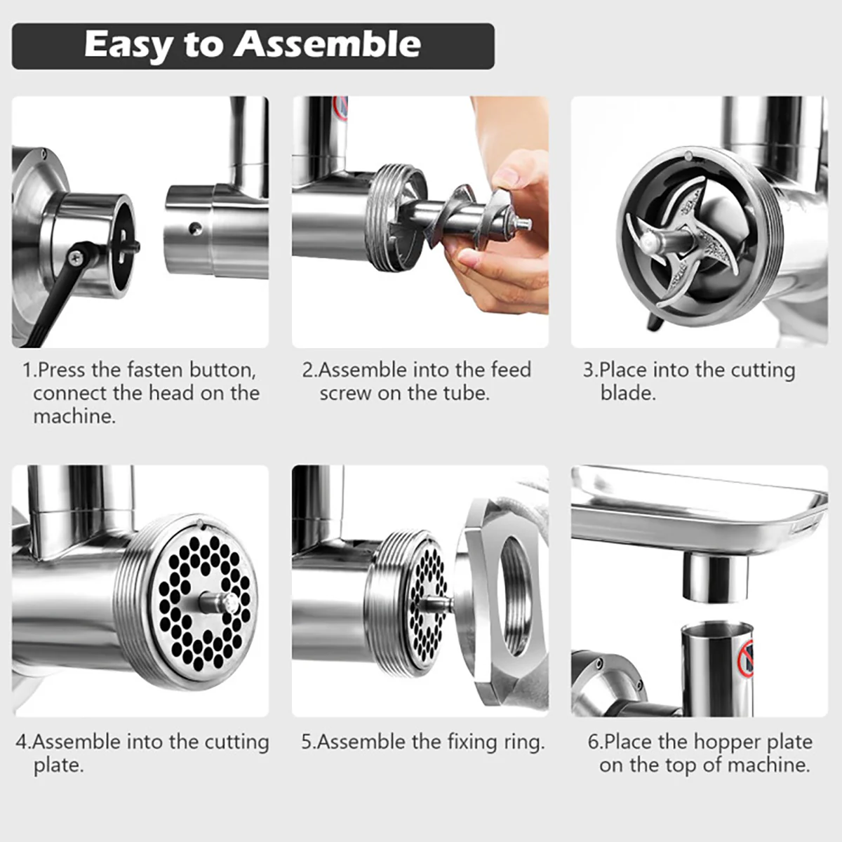 Commercial Grade Heavy Duty Meat Grinder - Image 6