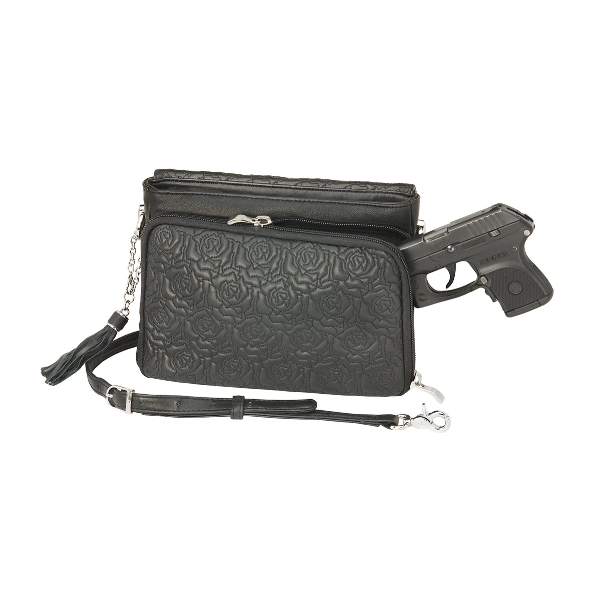 Concealed Carry Embroidered Clutch Crossbody - Image 6