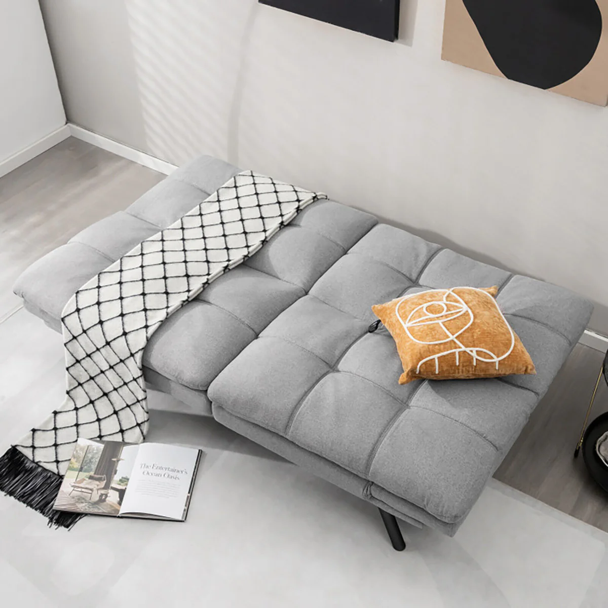 Convertible Memory Foam Futon Sofa Bed - Image 27