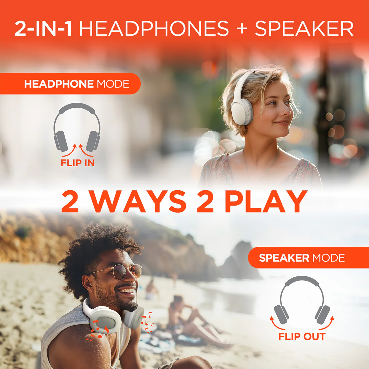 Convertible Wireless Speaker-Headphones - Image 18