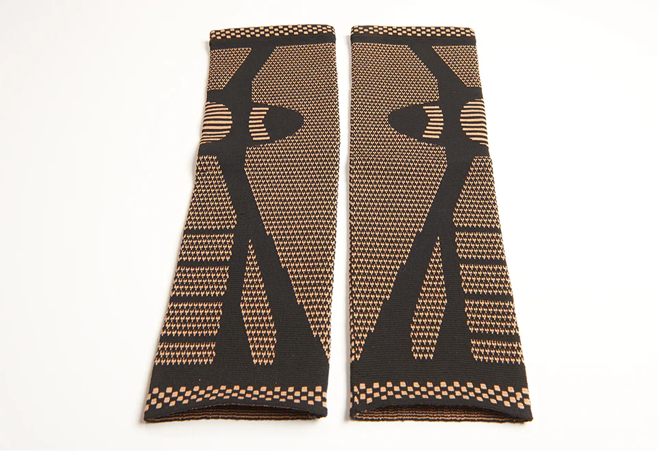 Copper Infused Full Leg Compression Sleeves by Sharper Image (Set of 2) - Image 2