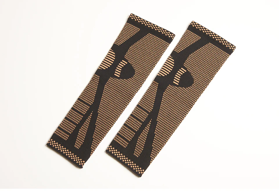 Copper Infused Full Leg Compression Sleeves by Sharper Image (Set of 2) - Image 4