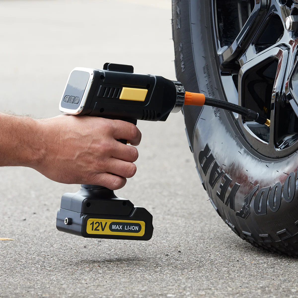 Cordless Auto Stop Tire Inflator by Sharper Image - Image 12