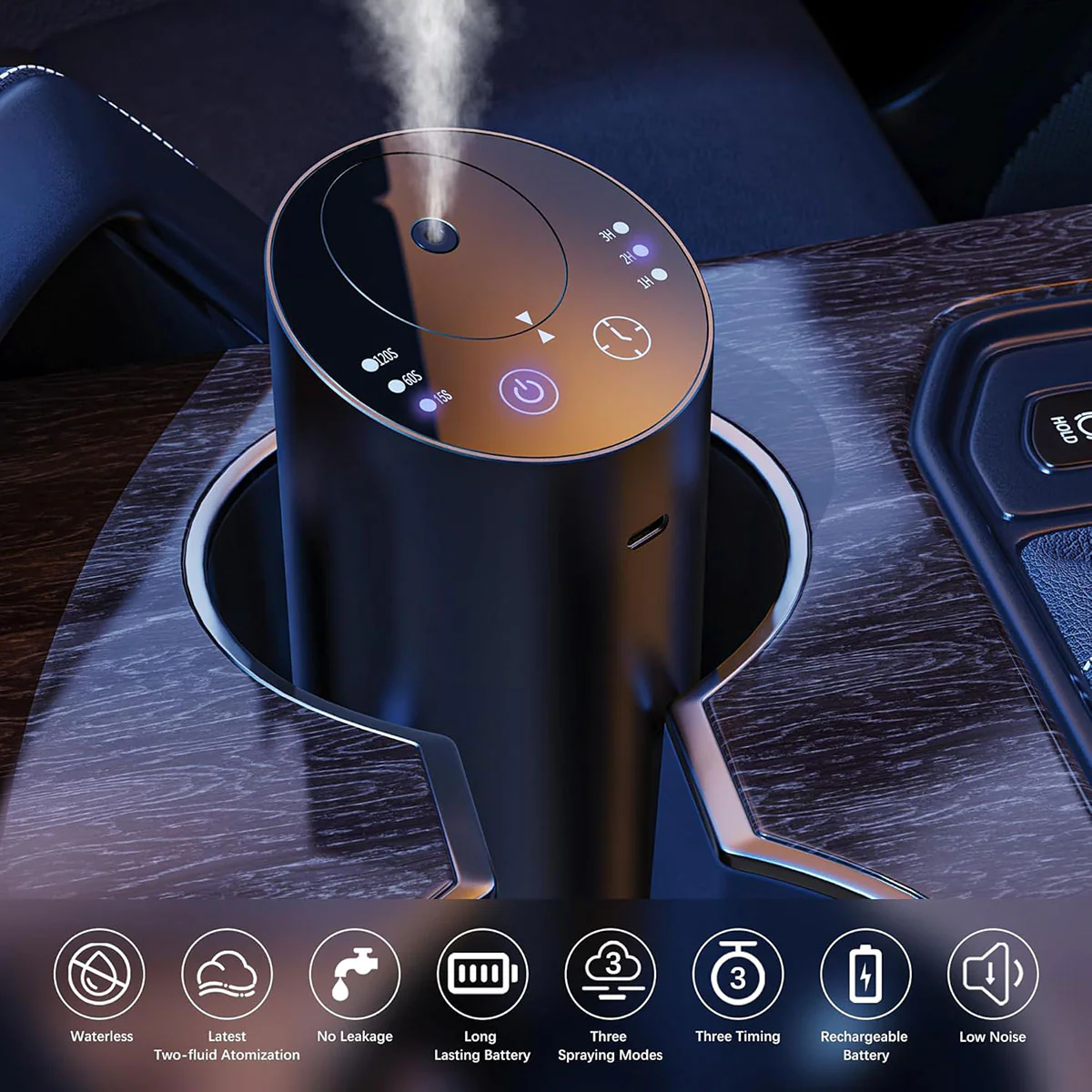 Cordless Cup Holder Car Diffuser - Image 2