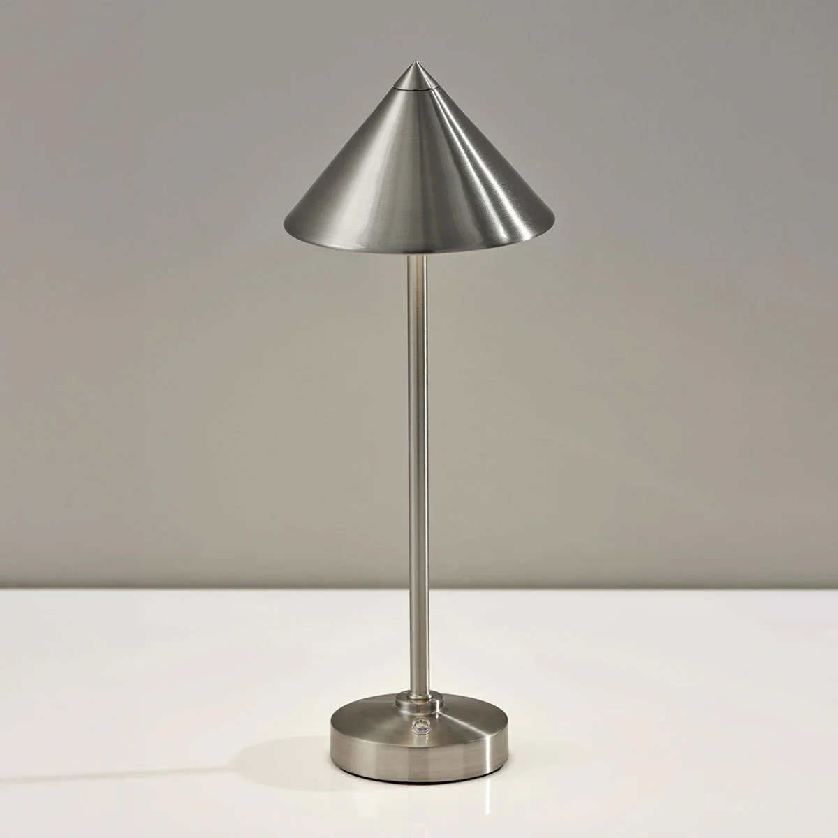 Cordless Indoor/Outdoor Table Lamp with Tapered Cone-Shaped Shade - Image 7