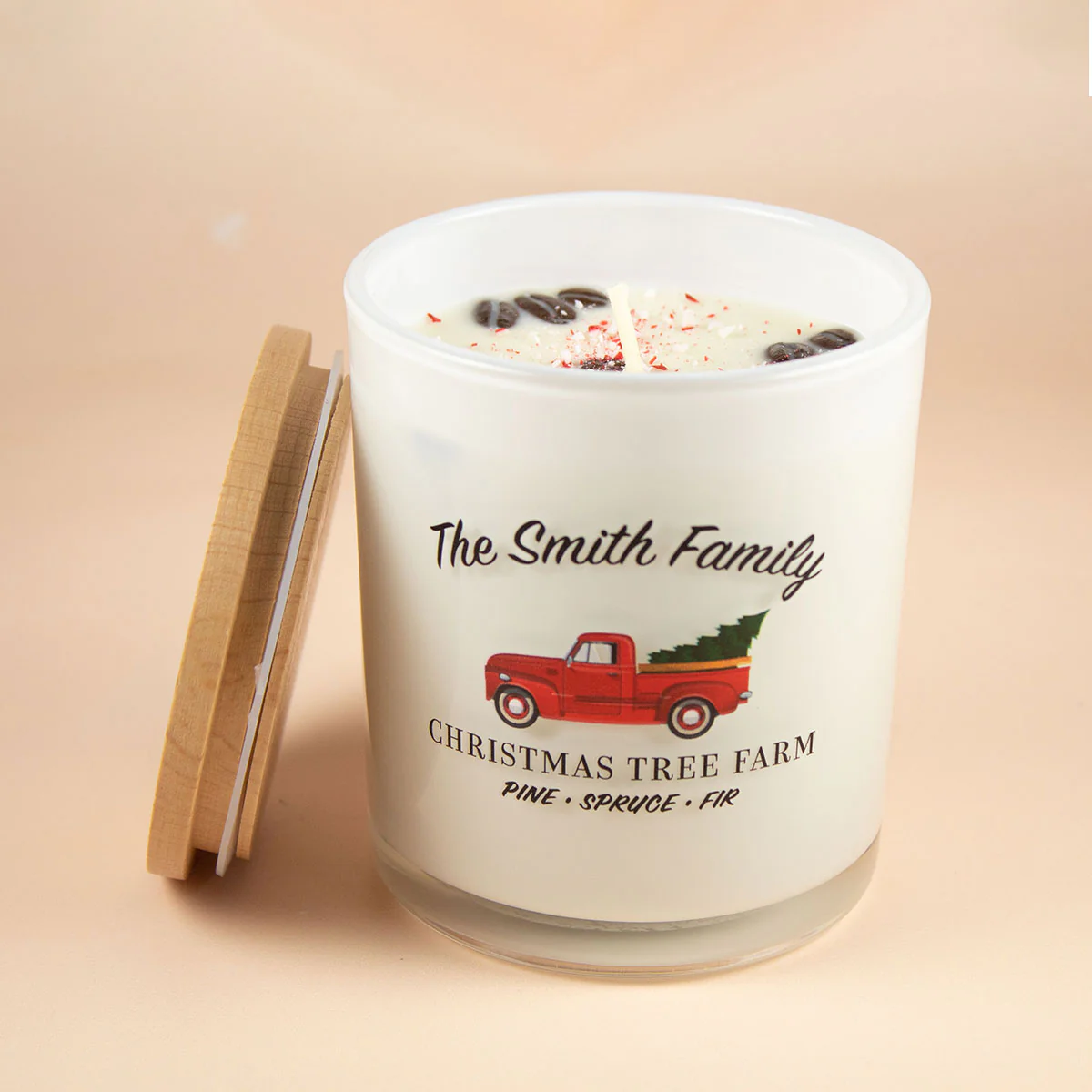 Custom Christmas Tree Farm Candle - Image 2