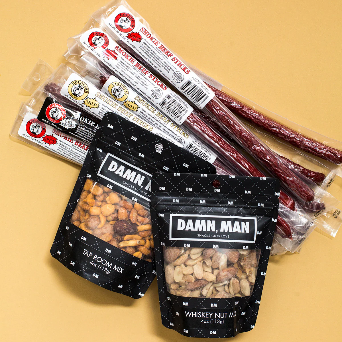 Damn, Man Gourmet Beef Sticks and Nuts Box - Image 3