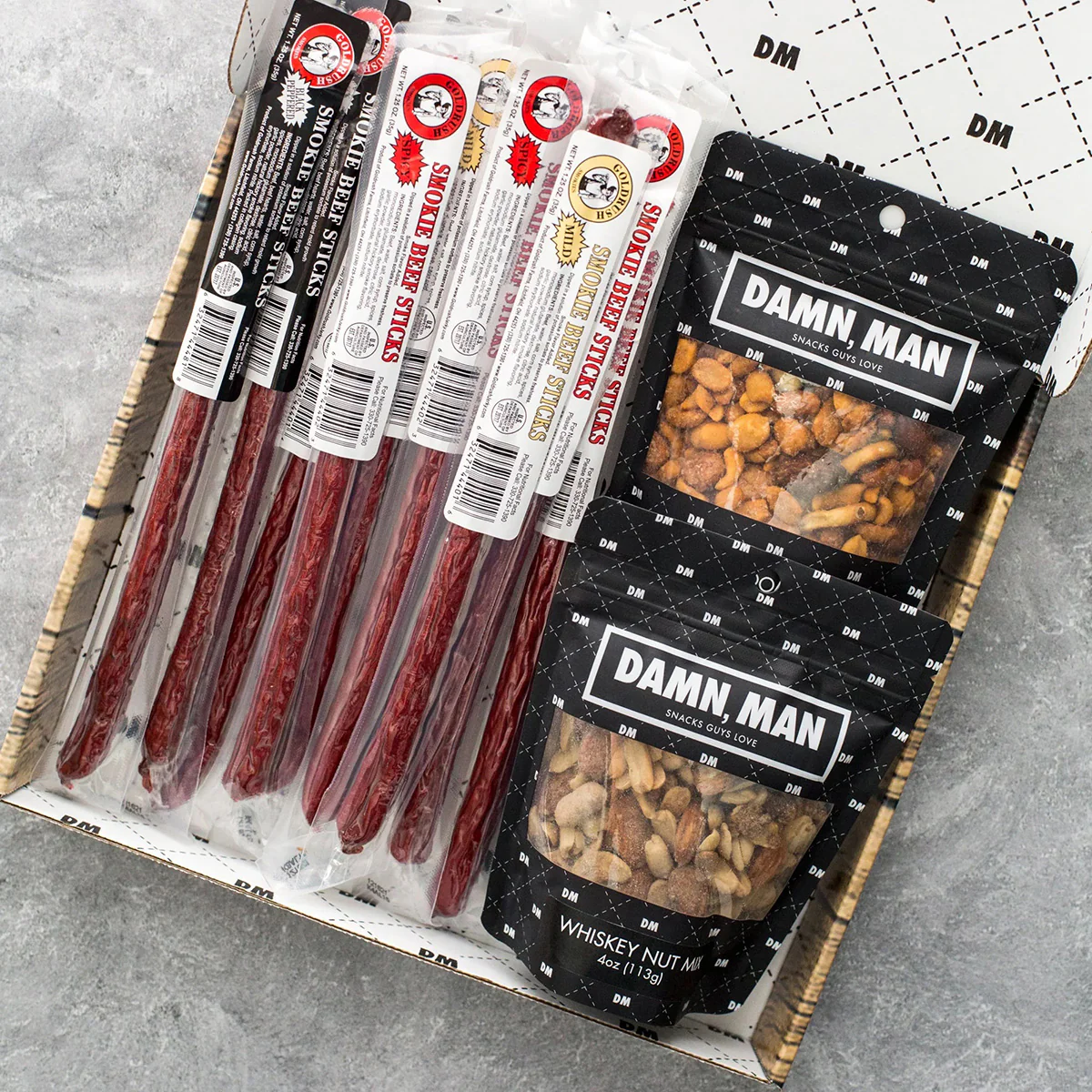 Damn, Man Gourmet Beef Sticks and Nuts Box - Image 4