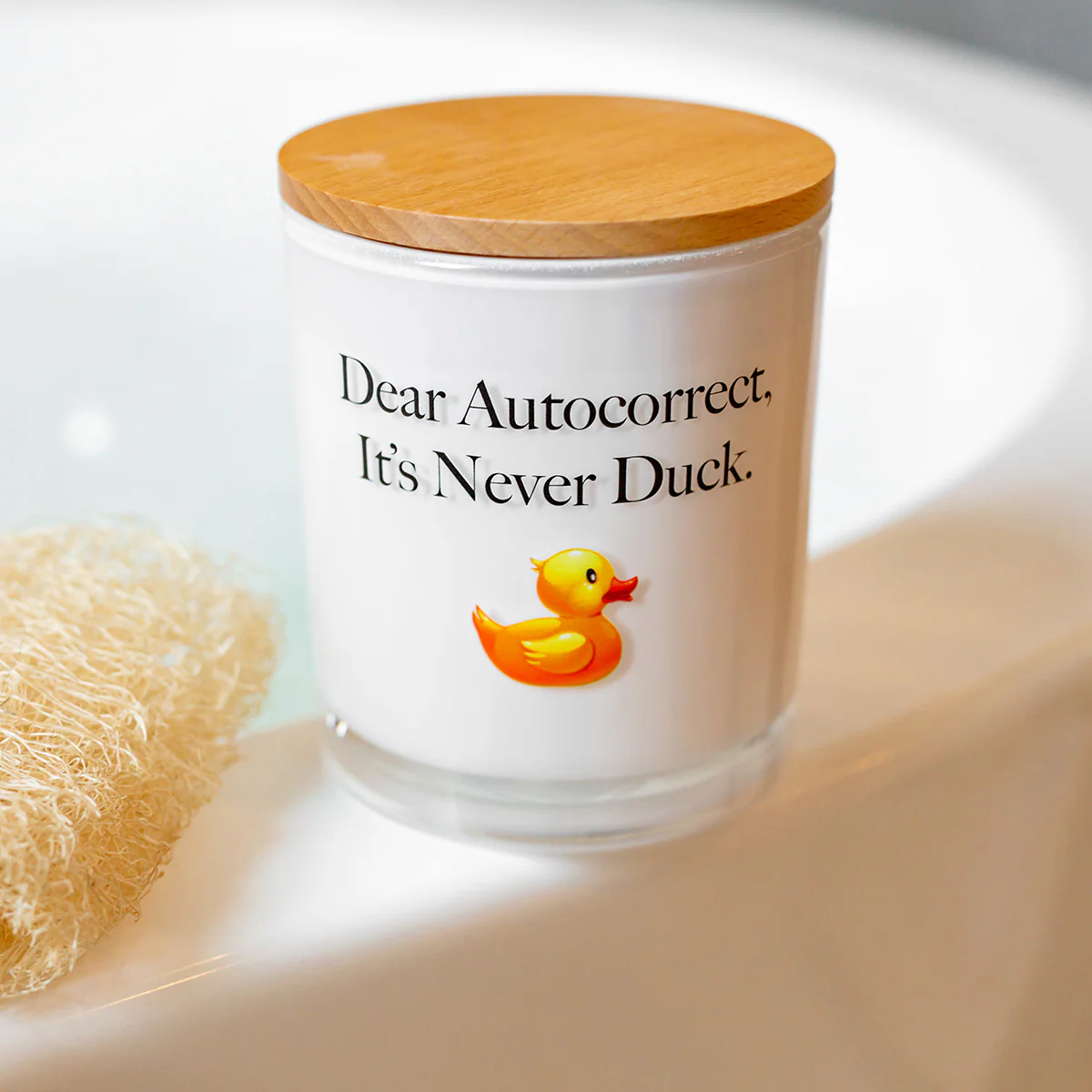 Dear Autocorrect Printed Soy Candle - Image 2