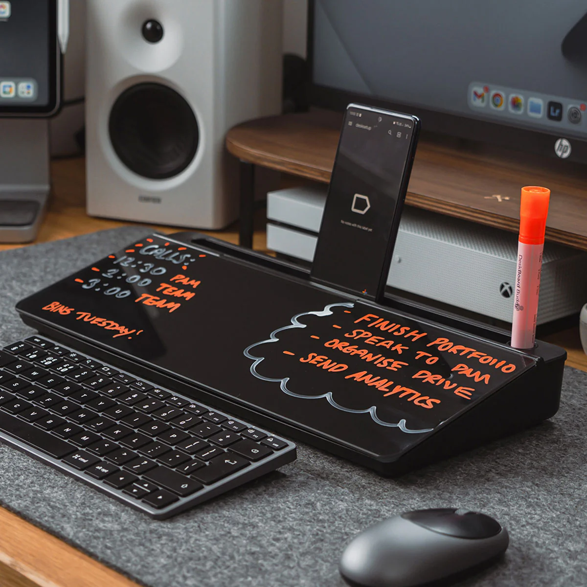 Desktop Glass Whiteboard and Organizer - Image 6