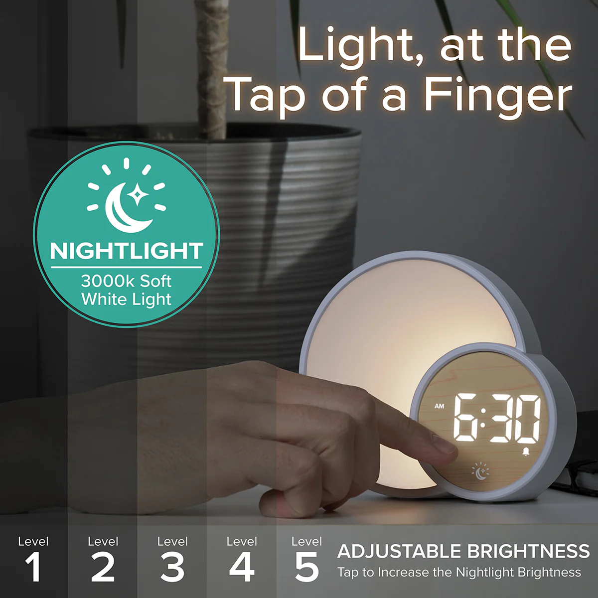 Digital Alarm Clock with Glow Light - Image 4